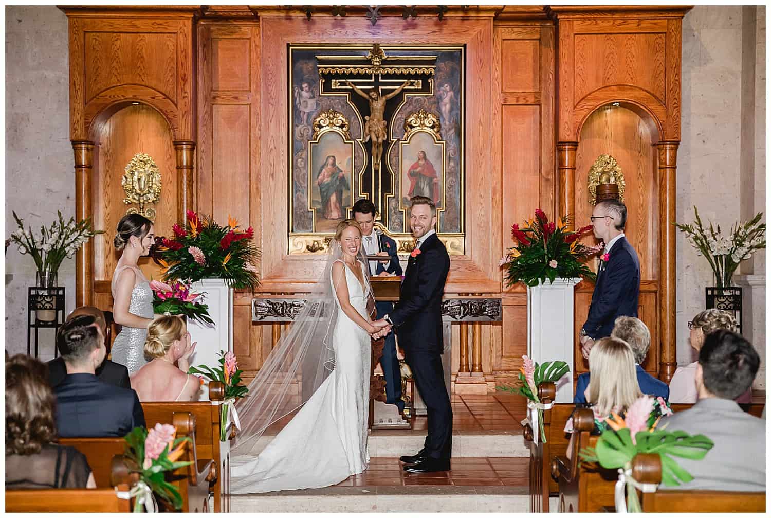 Destination Wedding Pueblo Bonito in the chapel